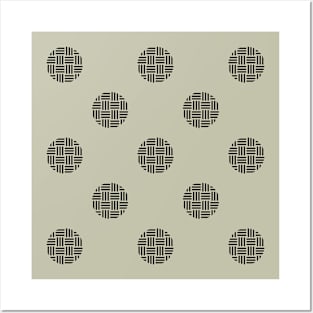 Zen Dot Pattern SANKUZUSHI wall art black/light green Posters and Art